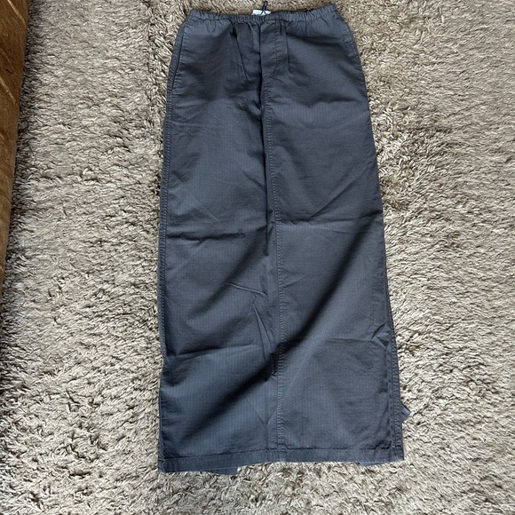 Dark Grey Cargo Midi Skirt - Picture 6 of 6